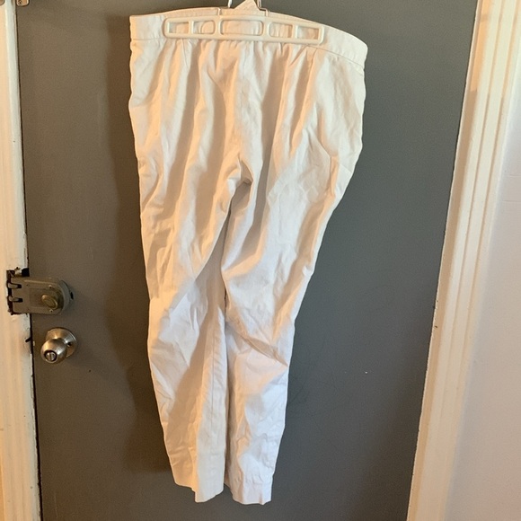 Valentino straight leg white cotton pants - Picture 2 of 6
